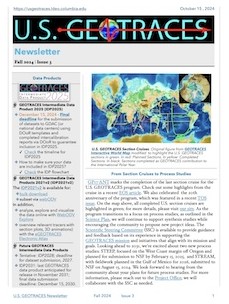 U.S. GEOTRACES Newsletter Fall 2024 - Issue 3