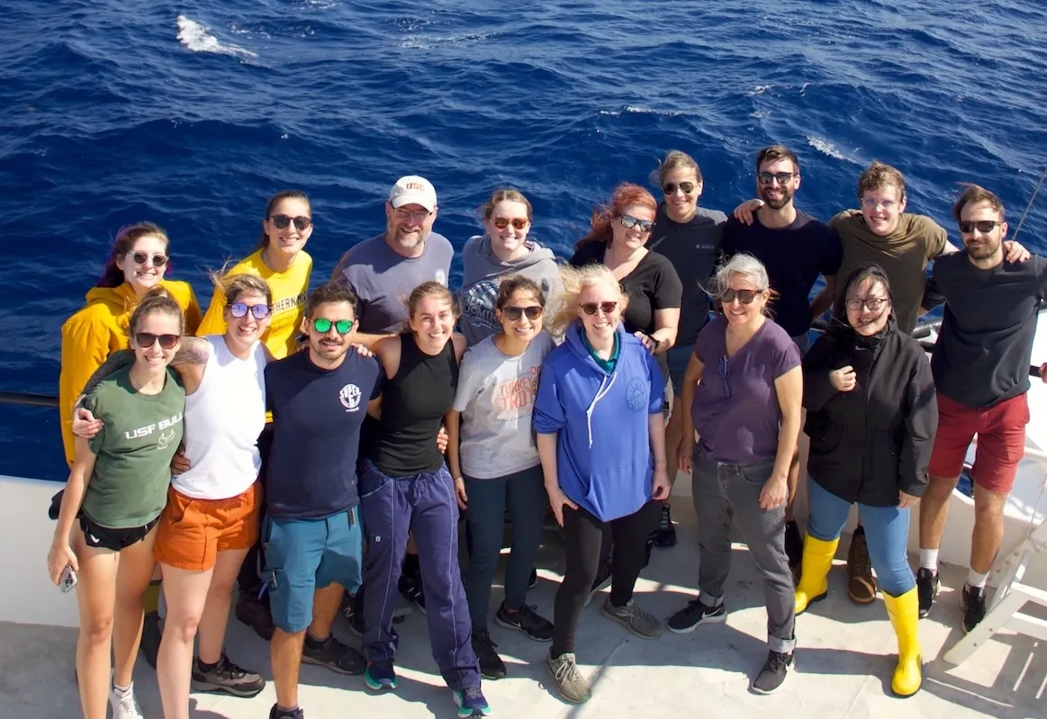 Science party of the Feb/Mar 2023 STING cruise on the R/V Atlantic Explorer.