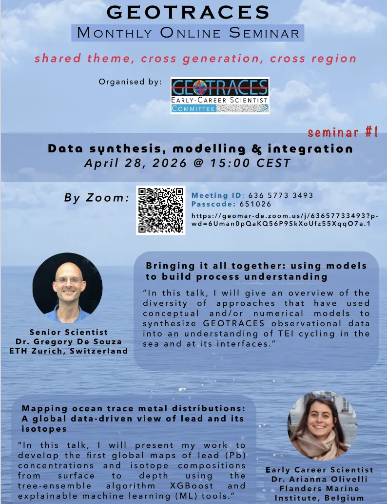 First Seminar — April 28, 2026. Topic: Data synthesis, modelling & integration
Moderator: Dr. Anh Pham (University of California, Los Angeles)
