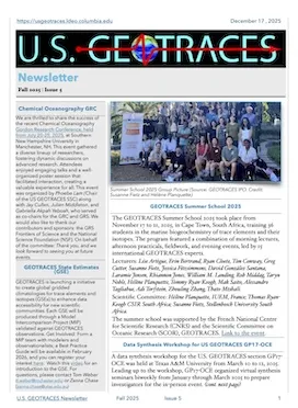 U.S. GEOTRACES Newsletter Fall 2025 - Issue 5