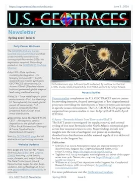 U.S. GEOTRACES Newsletter Spring 2026 - Issue 6